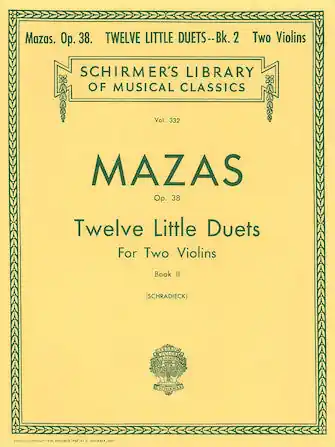 Mazas 12 Little Duets Opus 38 Book 2 Today Only