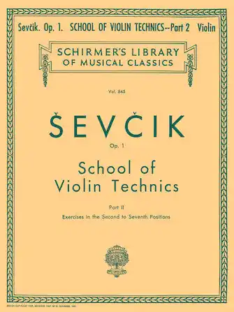Best Price Sevcik School of Violin Technics, Op. 1 - Book 2