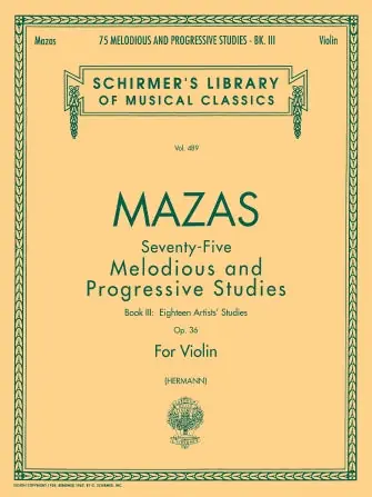 Sale Mazas 75 Melodious and Progressive Studies Opus 36 Book 3