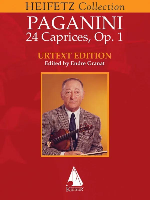 Professional Grade Paganini 24 Caprices for Violin Solo Jascha Heifetz Version