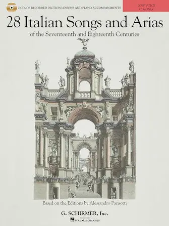 28 Italian Songs & Arias of the 17th & 18th Centuries - Low Voice Diction Lessons/Accompaniment CDs Markdown