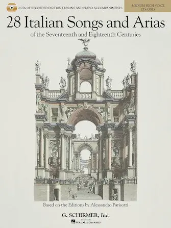 Luxury 28 Italian Songs & Arias of the 17th and 18th Centuries – Medium High Voice