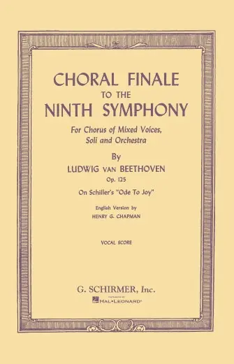 Beethoven Choral Finale to the Ninth Symphony SATB Next Day Delivery