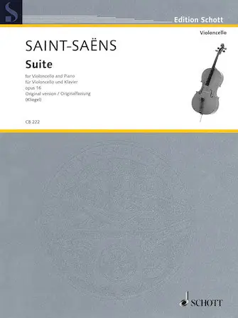 Saint-Saens Suite for Cello and Piano Op. 16 One Day Deal