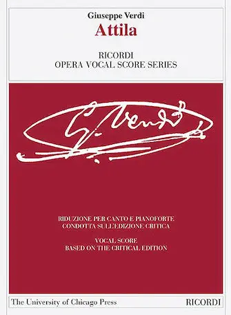 Verdi Attila Vocal Score Next Day Delivery