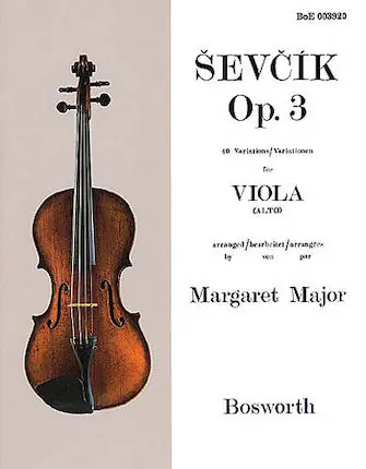 Hot Deal Sevcik for Viola - Opus 3