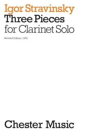 Premium Stravinsky: 3 Pieces for Clarinet Solo