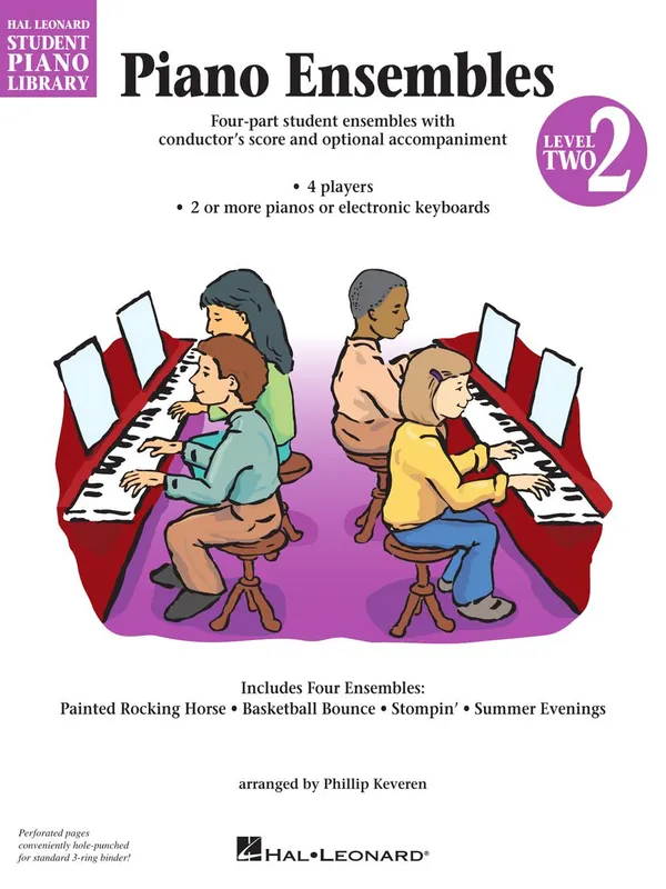 Piano Ensembles Level 2 - Hal Leonard Student Piano Library Free Delivery
