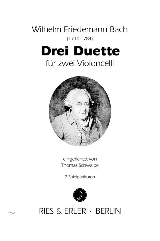 W.F. Bach Three Duets for 2 Cellos One Day Deal