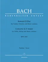 Bach Concerto for Violin, Strings and Basso continuo E major BWV 1042 Brand New