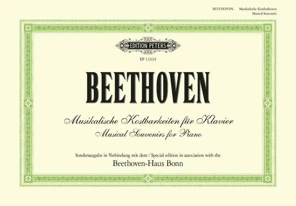 Crafted Beethoven Musical Souvenirs for Piano: Original Works and Arrangements