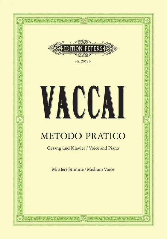 Buy Today Vaccai Metodo Pratico (Practical Method) Medium Voice