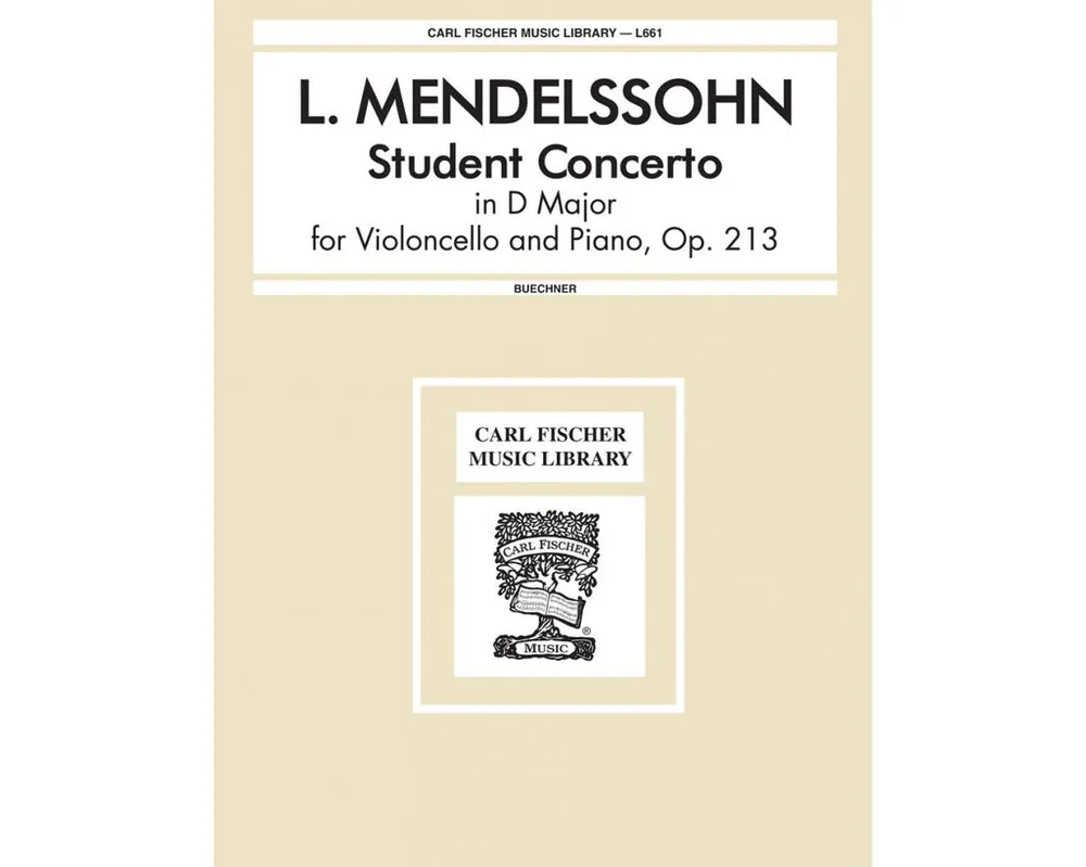 Ludwig Arnold Mendelssohn Student Concerto Opus 213 Seasonal Sale