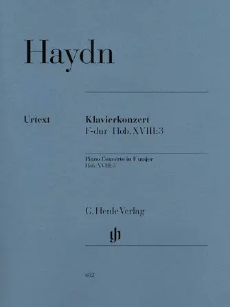 Haydn Concerto for Piano (Harpsichord) and Orchestra in F major Hob XVII Today Only