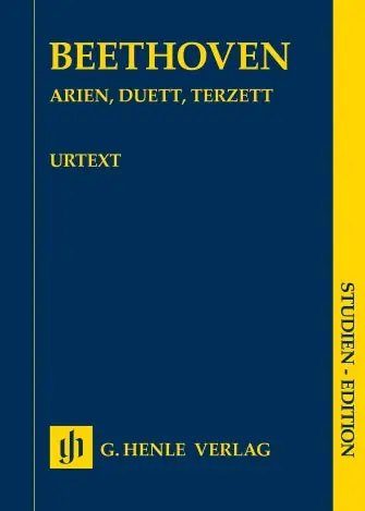 Handmade Beethoven Arias, Duet, Trio Solo Voice(S) & Orchestra Study Score