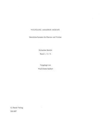 Mozart Sonatas for Piano and Violin - Volumes 1-3 O/P Factory Price