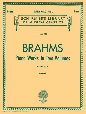 Brahms Piano Works - Volume 2 Professional Grade
