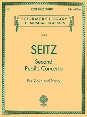 Seitz Pupil's Concerto No. 2 in G Major, Op. 13 for Violin and Piano Sale