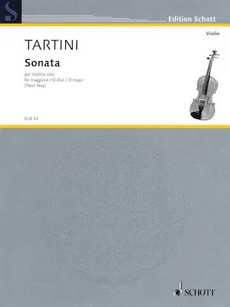 Tartini Sonata in D Major for Solo Violin Express Delivery