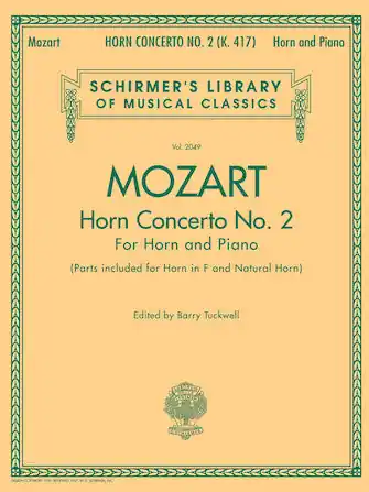Mozart - Concerto No. 2, K. 417 for Horn Price Drop