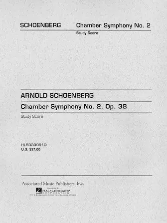 Schoenberg Chamber Symphony No. 2, Op. 38 Luxury