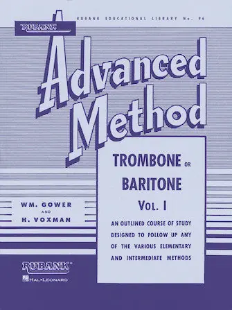 Limited Time Rubank Advanced Method - Trombone or Baritone, Vol. 1