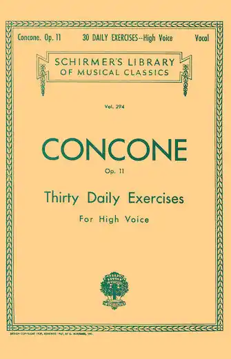 Buy Direct Concone 30 Daily Exercises, Op. 11 High Voice
