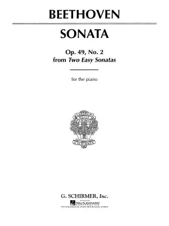 Beethoven Sonata in G Major, Op. 49, No. 2 from Two Easy Sonatas Hot Deal