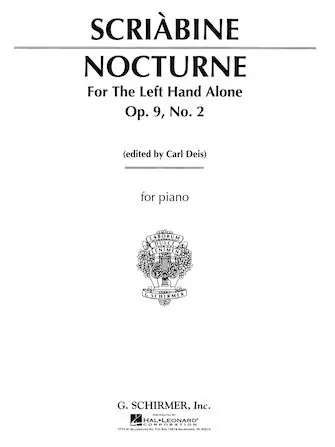 Scriabin: Nocturne for the Left Hand Today Only