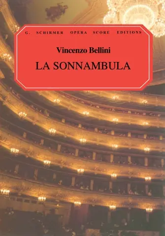 High Quality Bellini La Sonnambula Vocal Score Italian/English