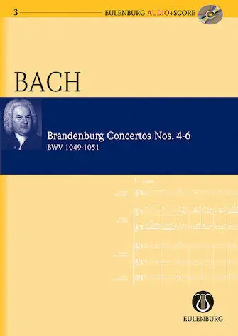 Bach Brandenburg Concertos 4-6 Study Score Limited Time