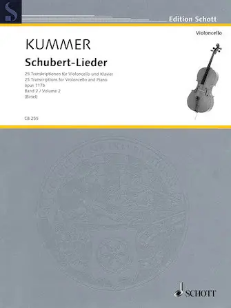 Schubert-Lieder Op. 117b - 25 Transcriptions for Cello and Piano, Volume 2 Trending