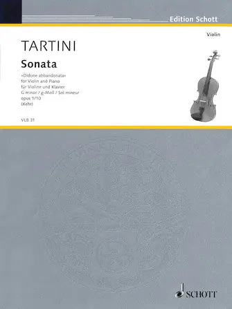 Final Sale Tartini Sonata in G Minor, Op. 1, No. 10 Violin and Piano