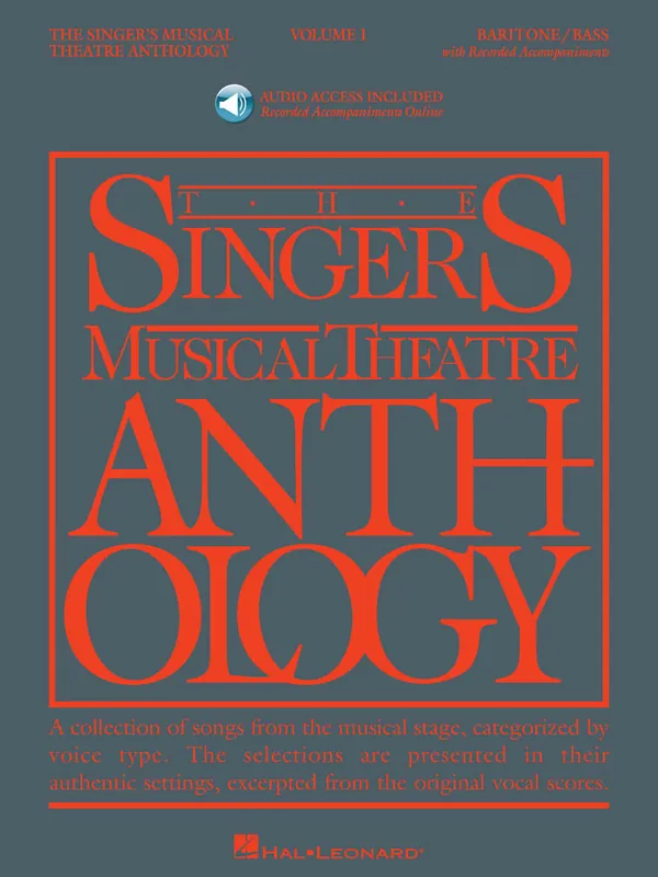 Singer's Musical Theatre Anthology - Baritone/Bass with Recorded Accompaniment Vol 1 Bargain