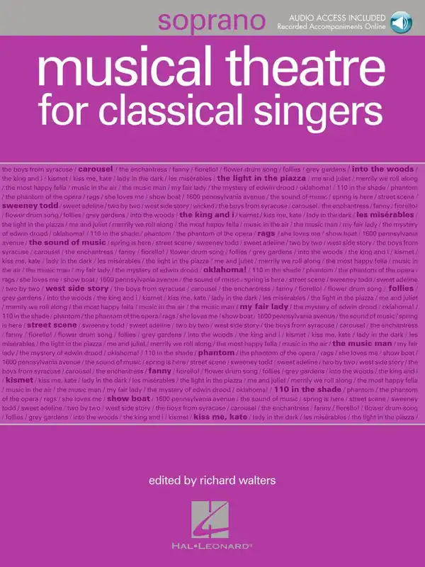 Musical Theatre for Classical Singers: Soprano - Book/Online Audio Buy Online