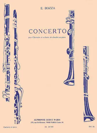 Bozza Concerto Pour Clarinette Et Orchestre De Chambre Ou Piano Fast Shipping