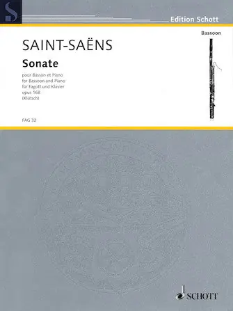 Super Sale Saint-Saens Sonata Op. 168 For Bassoon And Piano