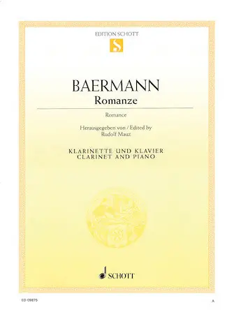 Free Returns Baermann Romanze (Romance) Clarinet & Piano