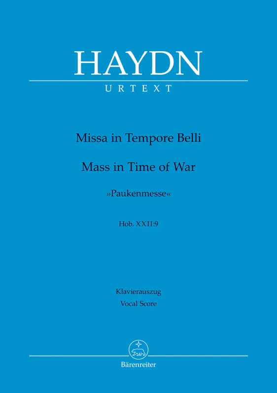 Haydn: Missa in Tempore Belli, Hob. XXII:9 (Vocal Score) Factory Price