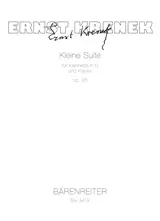 Krenek: Little Suite for Clarinet in B-flat and Piano op. 28 Editor’s Pick