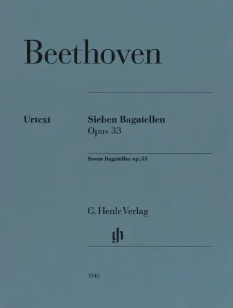 Beethoven Seven Bagatelles Op. 33 Brand New