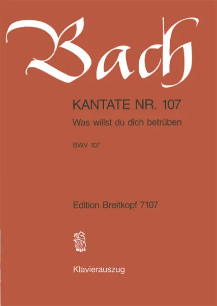 Bach Cantata BWV 107 “Was willst du dich betrüben” Direct From Factory