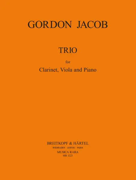 Jacob Trio for Clarinet Viola and Piano Buy Today