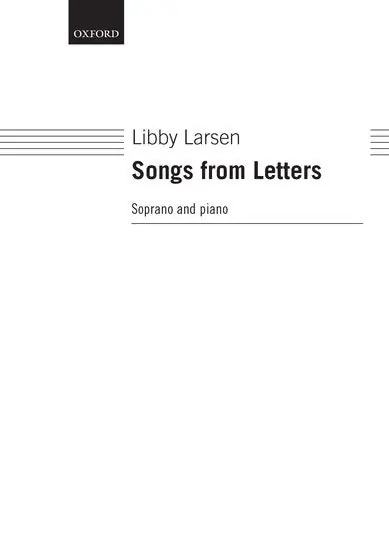 Larsen Songs from Letters Super Sale