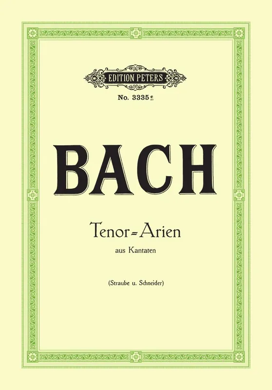 Trusted Brand Bach 15 Tenor Arias from Cantatas