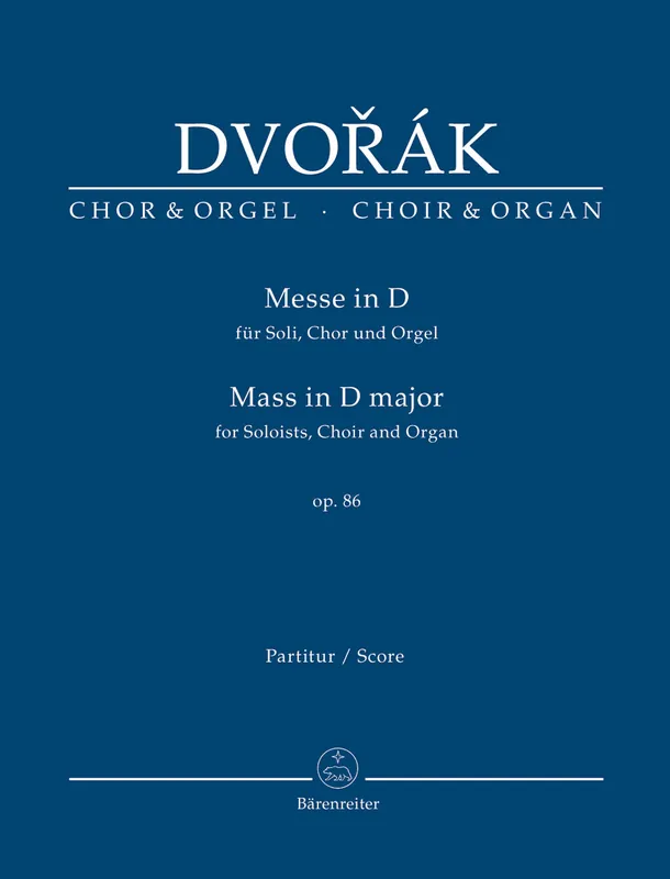 Secure Checkout Dvorak Mass D major op. 86 (Arranged for Soloists, Choir and Organ)