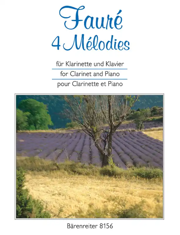 Latest Faure 4 Mélodies for Clarinet and Piano