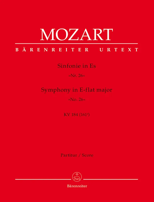 Mozart Symphony No. 26 E-flat major K. 184(166a) Holiday Sale