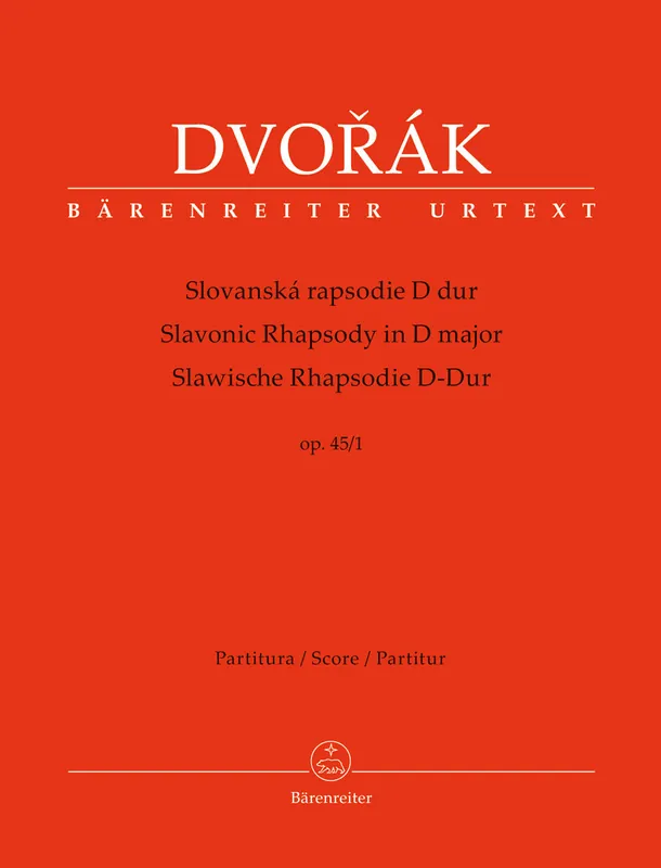 Dvorak Slavonic Rhapsody Nr. 1 D major op. 45 Exclusive