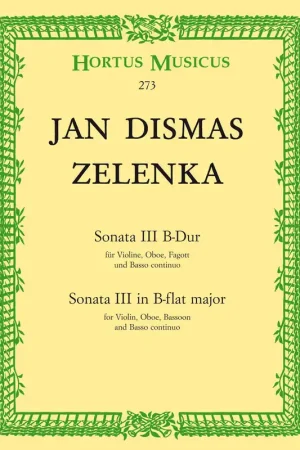 Zelenka Sonata No 3 in B flat major ZWV 181, 3 Buy Today